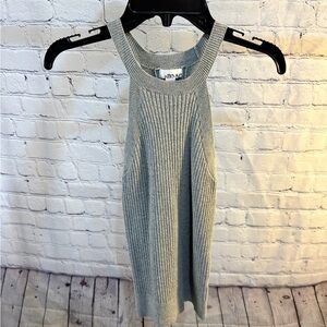 Abound Gray Ribbed Tank Top